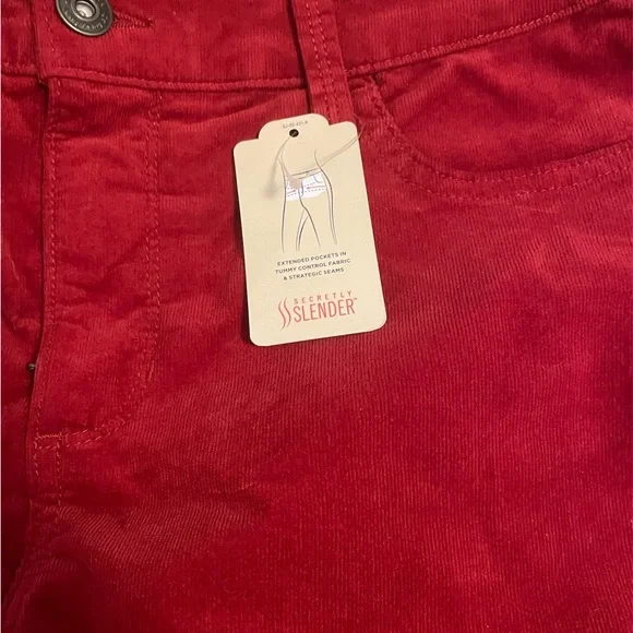 NWT bright red st. John’s Bay jeans straight leg - Picture 6 of 6